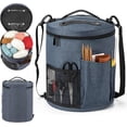 thumbnail image 1 of BKSDUEH Knitting Bag, Yarn Organizer Tote Bag Portable Storage Bag for Yarns, Carrying Projects, Knitting Needles, Crochet Hooks, Manuals and Other Accessories, 1 of 9
