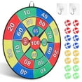 thumbnail image 1 of BKSDUEH Large Dart Board for Family, 26" Dartboard Set with 16 Sticky Balls and 2 Hooks for Sports Party Game, 1 of 7