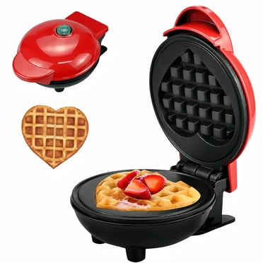 BKSDUEH Mini Waffle Maker, Portable Pancake Maker Machine for Youth, Easy to Clean, Perfect for Make Snacks, Sandwich, Eggs