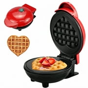BKSDUEH Mini Waffle Maker, Portable Pancake Maker Machine for Youth, Easy to Clean, Perfect for Make Snacks, Sandwich, Eggs