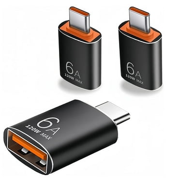 BKSDUEH USB C to USB Adapter (3 Pack), USB C Adapter, Data Transfer Adapter 6A USB OTG to Type C Adapter Type C Male to USB 3.1 Female Converter for Smartphones Laptops Tablets