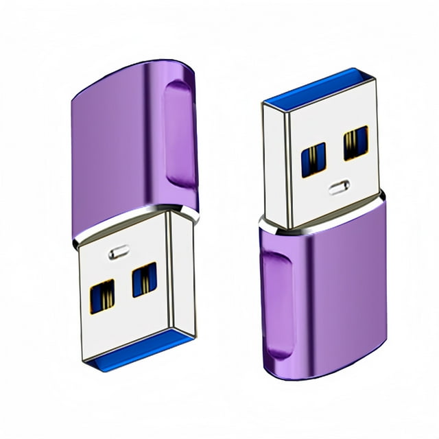 BKSDUEH USB C to USB Adapter, USB C Female to USB Male 3.0, USB Type C Adapter Compatible with iPhone 15/14/13/12, iPad Pro/mini/air, Samsung Galaxy S21 S22 Plus/Ultra/FE, Mac/Laptop/Desktop (2 Pack)