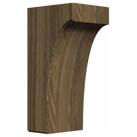 BKTW05X06X12CVWA Clarksville Wood Brackets, 5 1/4"W x 6"D x 12"H , Walnut