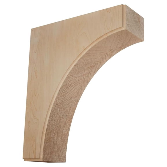 BKTW05X10X12CVMA Clarksville Wood Brackets, 5 1/4"W x 10"D x 12"H , Maple