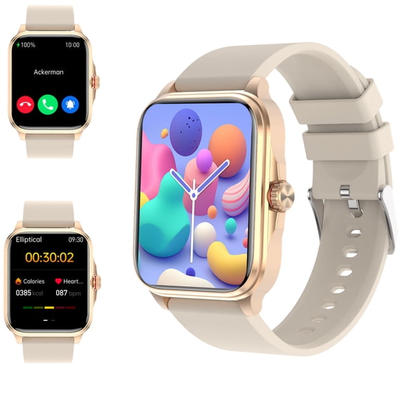 BKWAT Smart Watches (Answer/Make Calls) for Women Men iPhone Android Phones with 1.91" Big HD Screen