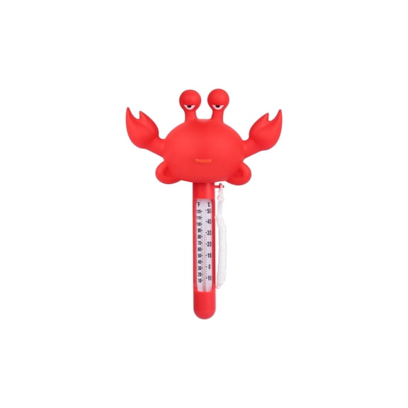 Bluescape Floating Red Crab Thermometer with Cord and Read Display for Pools and Spa Use