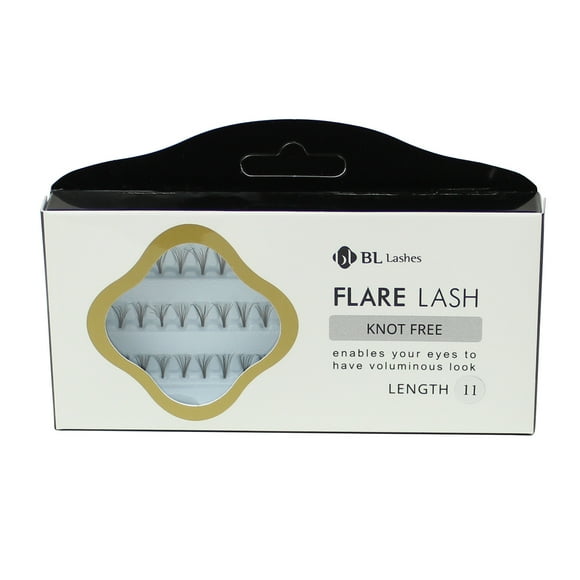 BL Lashes Flare Lash Knot Free Length 11 Cluster Lashes Eyelash Extension