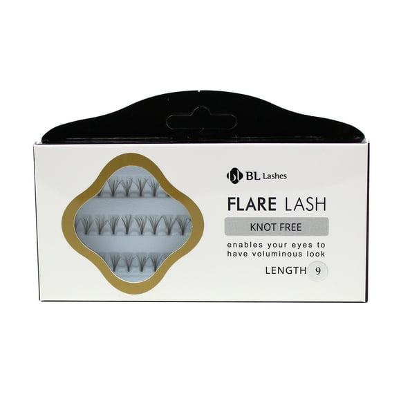 BL Lashes Flare Lash Knot Free Length 9 Cluster Lashes Eyelash Extension