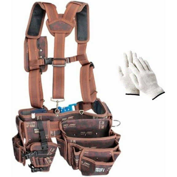 BL-SET Multi tool holders Suspender + a Drill Holster + a Multi Tools Holster + a Wide Width Belt + Mini Hammer Rack + Nail pocket + Cell phone pocket +Work gloves