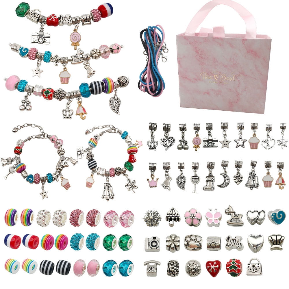 BLA CURRENT Bracelet Making Kit for Girls Arts and Crafts Toys Gifts for Kids Age 8yr-12yr Polychromatic