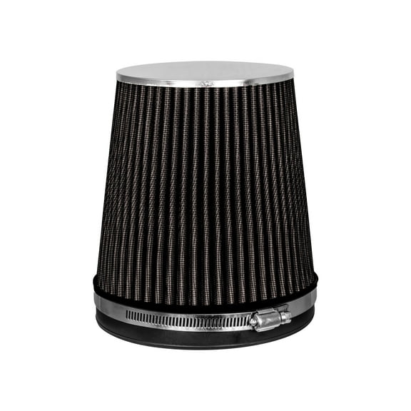 BLACK 6" 152mm Inlet Short Truck Air Intake Cone Replacement Quality Dry Air Filter