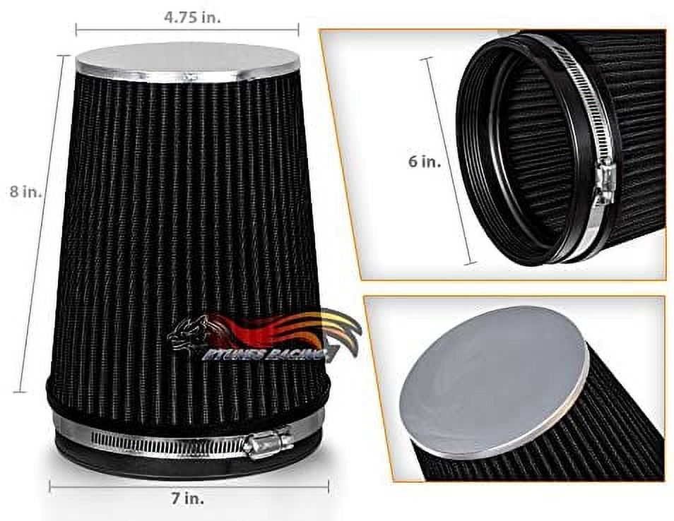 Airaid Universal Air Filter Cone 3 1/2 x 6 x 4 5/8 x 6 w/ Short