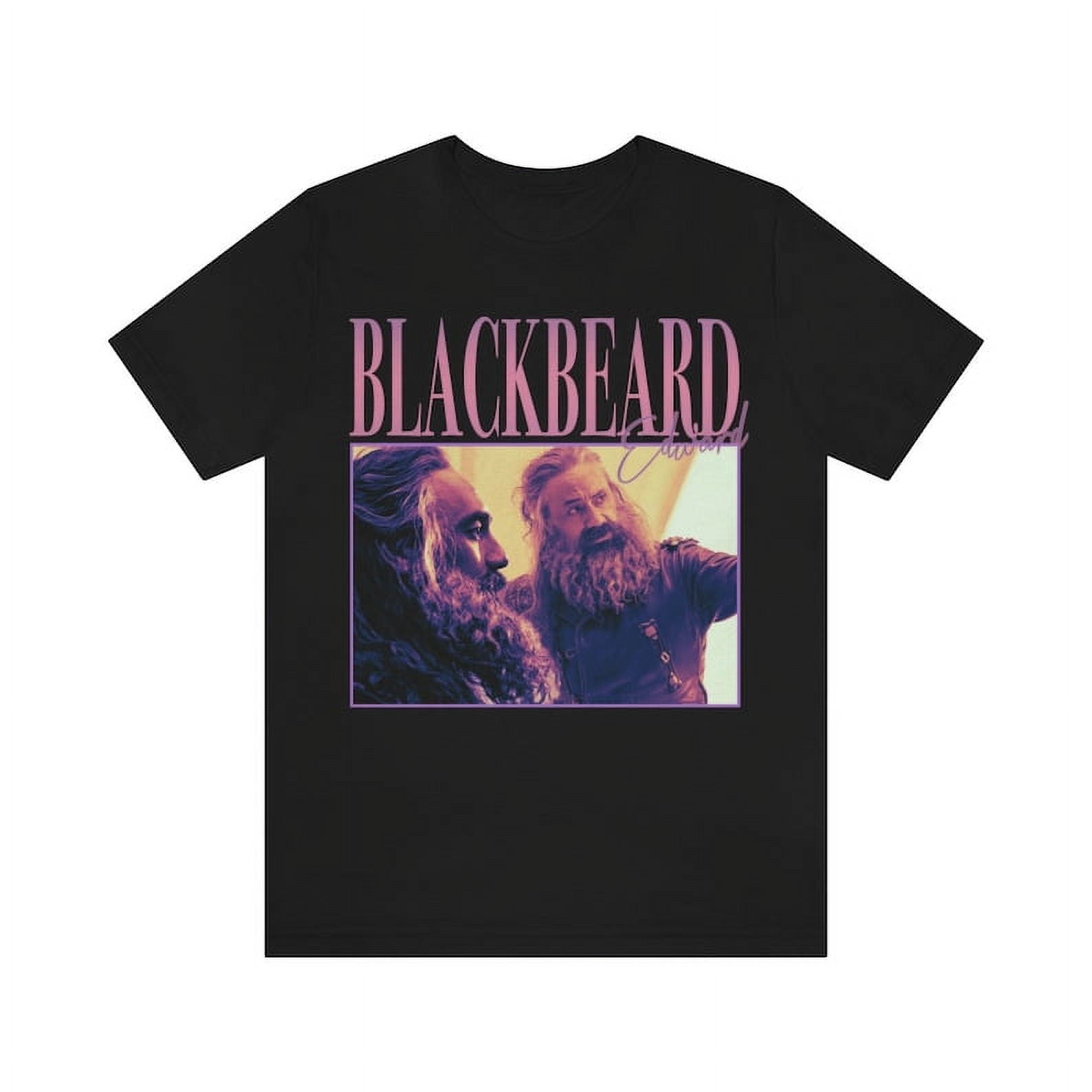 [BLACK] 90's Retro style Tshirt Blackbeard Edward Our Flag means Death