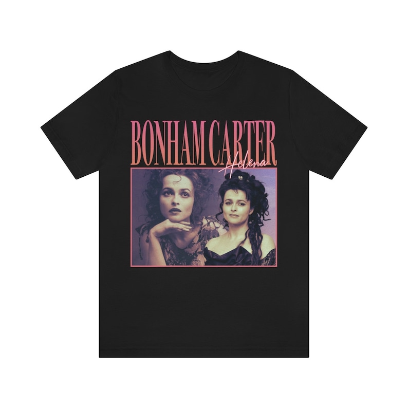 [BLACK] 90's Retro style Tshirt Helena Bonham Carter