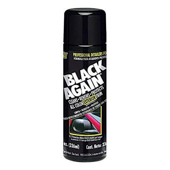 BLACK AGAIN EXTERIOR TRIM (8 OUNCES)