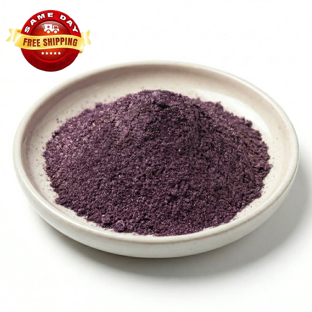BLACK AMETHYST VIOLET LUXURY MICA COLORANT PIGMENT POWDER COSMETIC GRADE 4 OZ