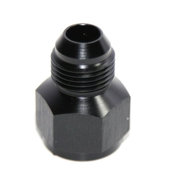 BLACK AN10 Female to 8AN AN-8 Male Straight Flare Swivel Fitting Adapter BLACK AN10 Female to 8AN AN-8 Male Straight Flare Swivel Fitting Adapter
