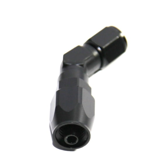 BLACK AN4 4AN AN-4 45Degree Swivel Oil/Fuel Line End Union Elbow Fitting Adapter BLACK AN4 4AN AN-4 45Degree Swivel Oil/Fuel Line End Union Elbow Fitting Adapter