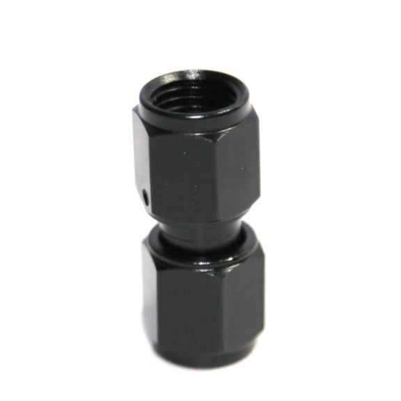 BLACK AN4 Female to 4AN AN-4 Female Straight Flare Swivel Fitting Adapter BLACK AN4 Female to 4AN AN-4 Female Straight Flare Swivel Fitting Adapter