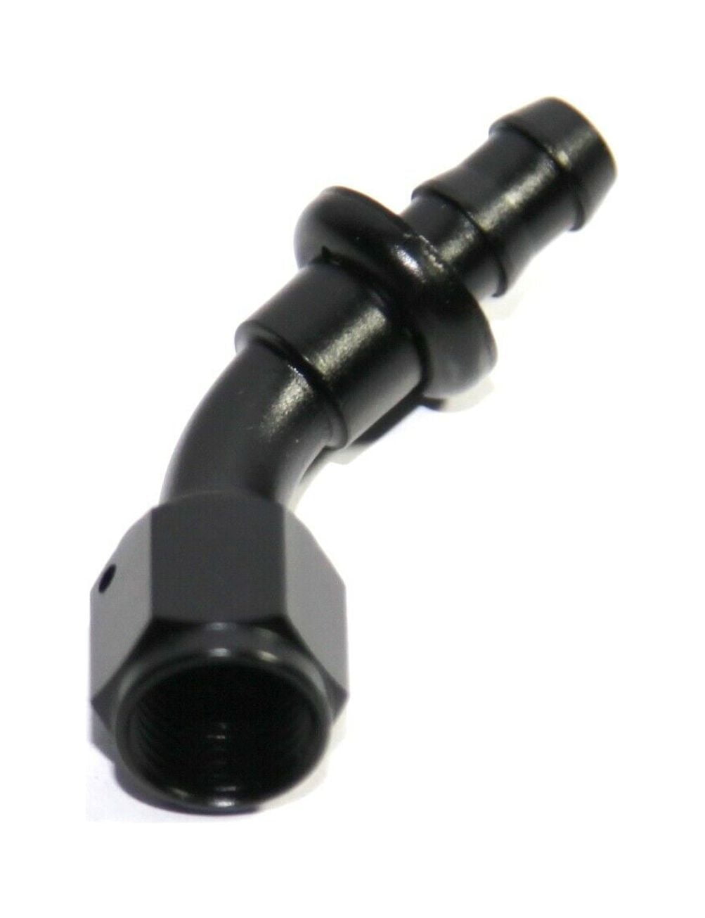 Fragola Hose Fitting #16 30-Degree Push Lock Black 203016-BL Fragola Hose Fitting #16 30-Degree Push Lock Black 203016-BL