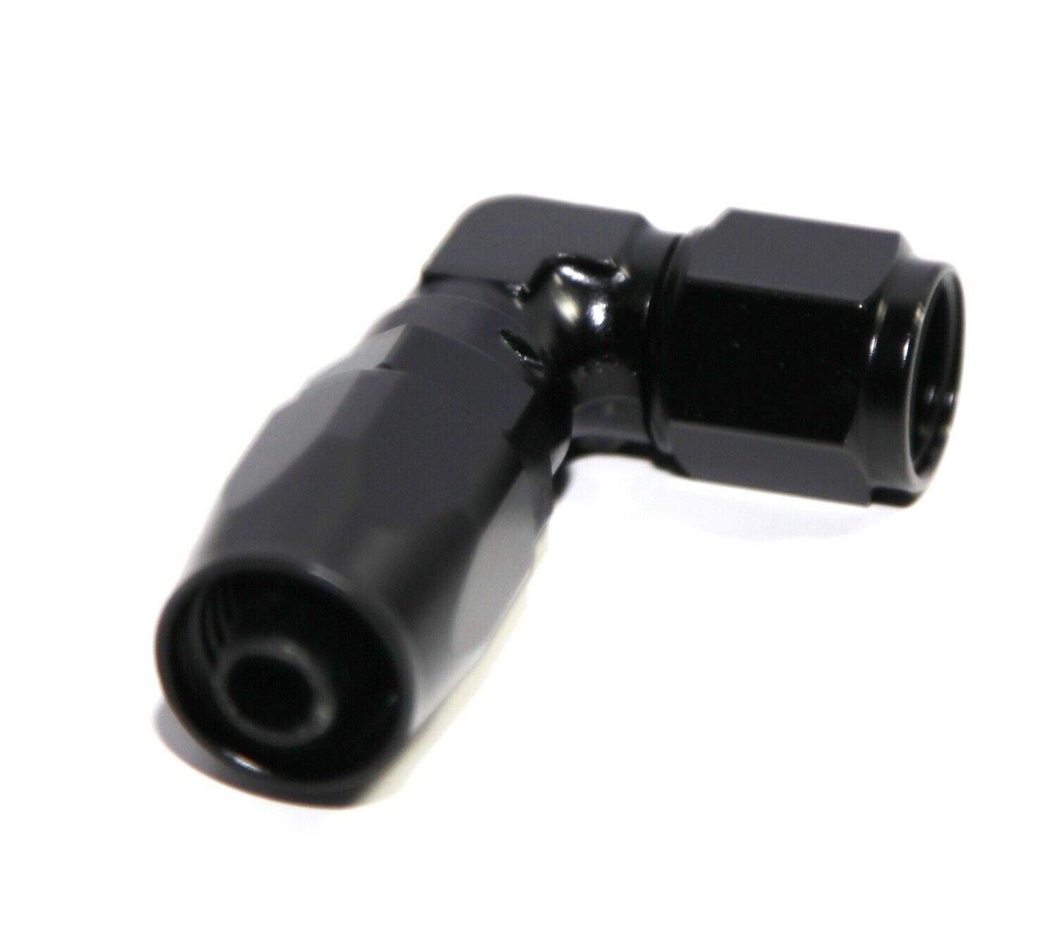 Black AN-8 90-Degree Swivel Oil/Fuel Line Adapter Fitting – Emusa AN88AN