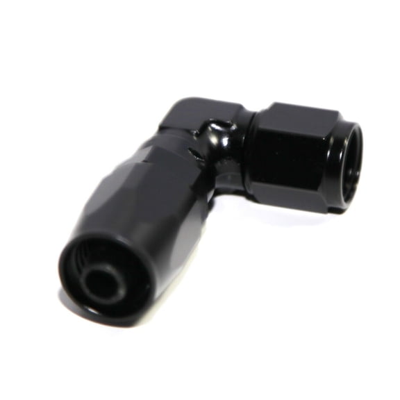 BLACK AN6 6AN AN-6 90Degree Swivel Oil/Fuel Line End Union Elbow Fitting Adapter BLACK AN6 6AN AN-6 90Degree Swivel Oil/Fuel Line End Union Elbow Fitting Adapter