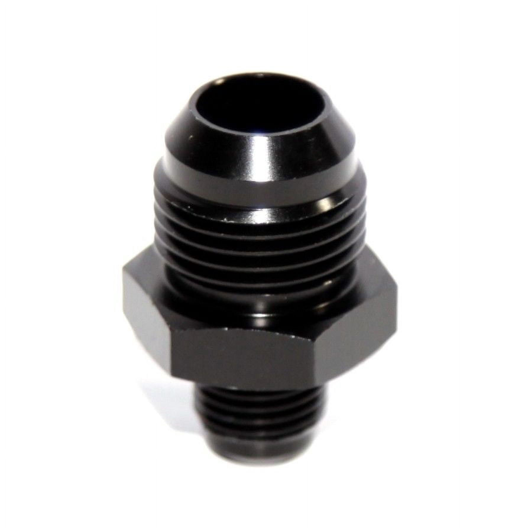 6an Thread BLACK AN6 6AN TO AN10 Male Thread Straight Aluminum Anodized Fitting ...