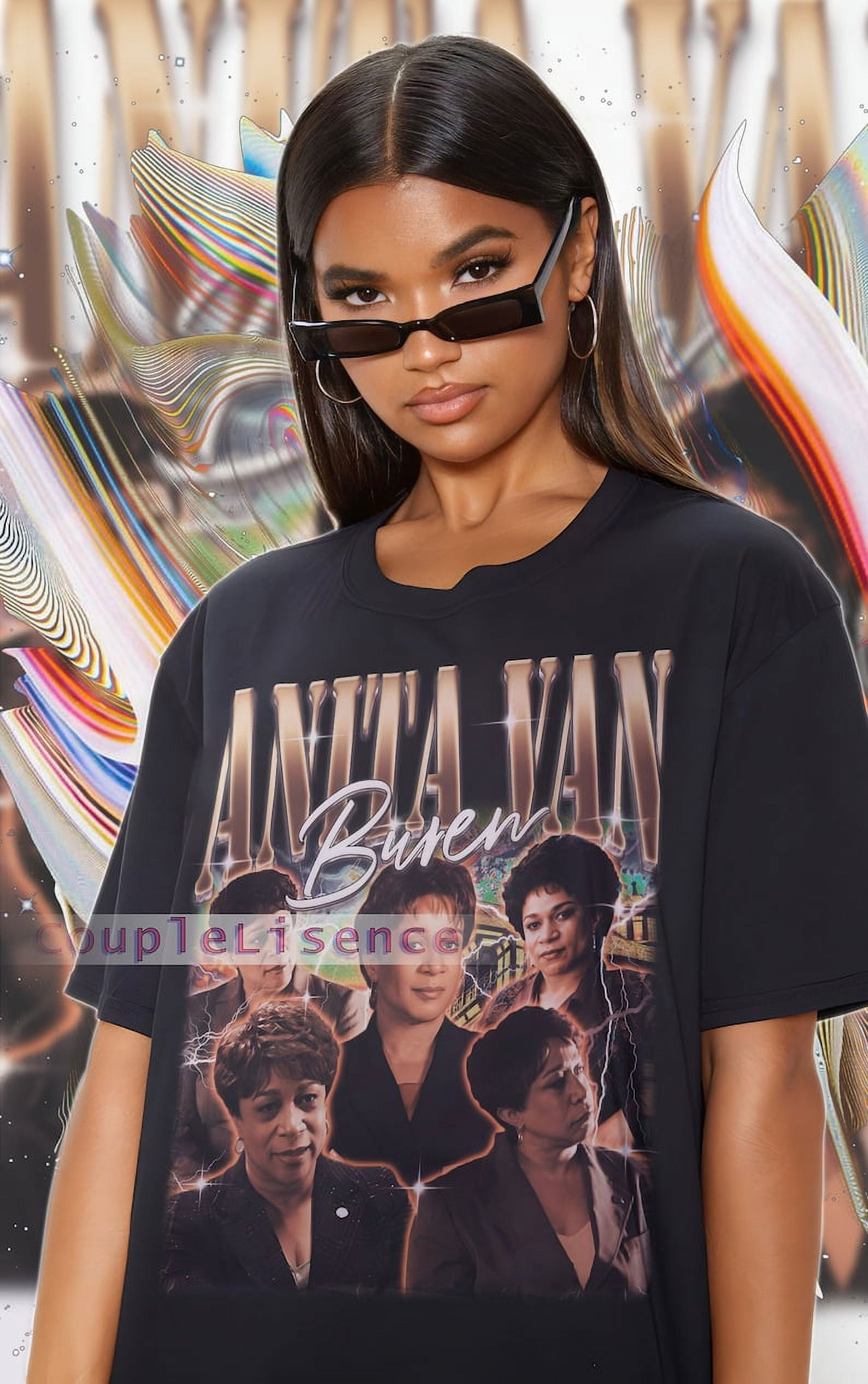 [BLACK] ANITA VAN BUREN Vintage Shirt Anita Van Buren Homage Retro