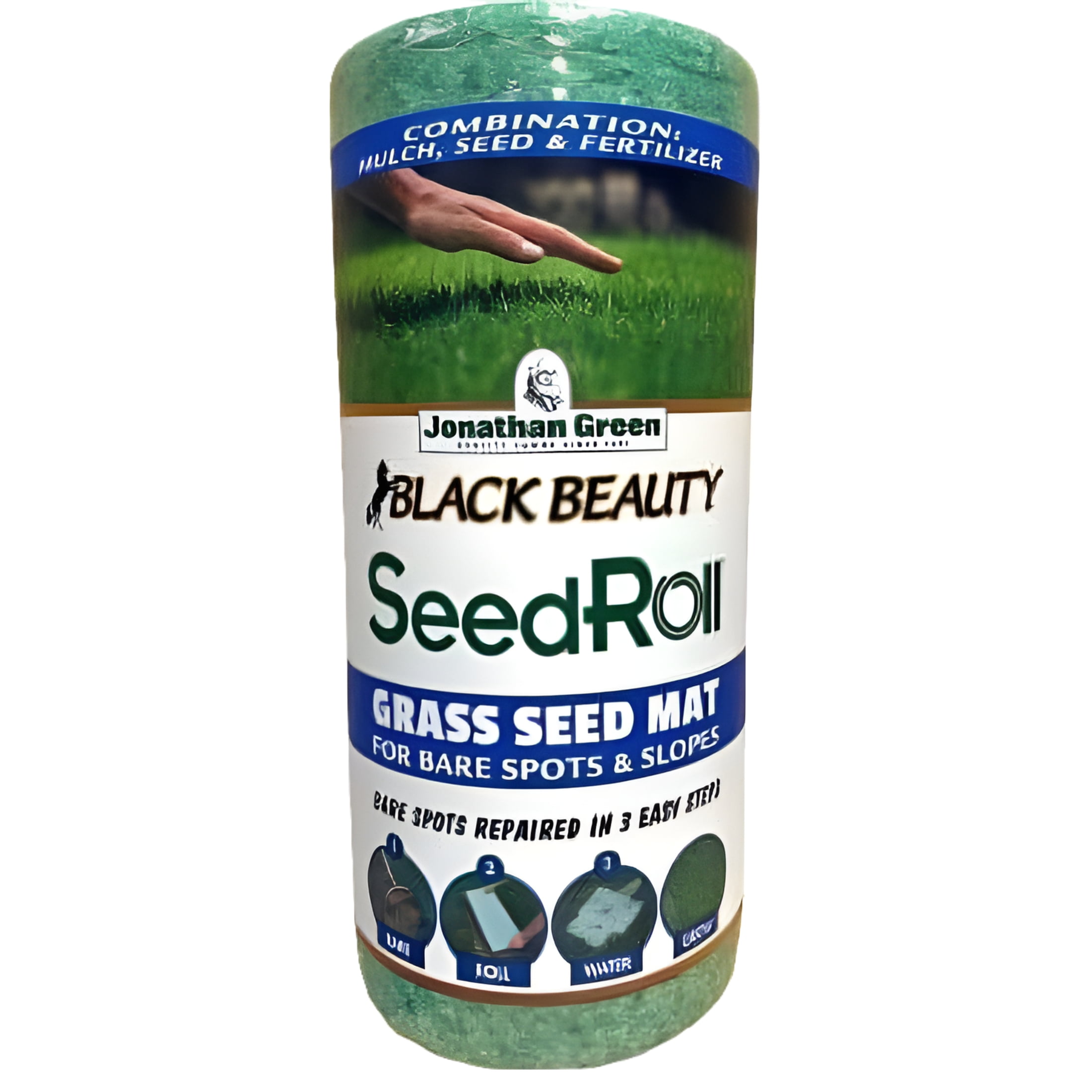 Black Beauty Seedroll - Erosion Control, Full Sun Grass Seed