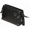thumbnail image 1 of BLACK BELLINO LEATHER MESSENGER BAG, 1 of 2