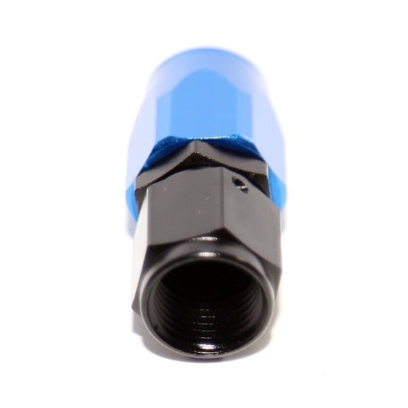 BLACK/BLUE -6AN Straight Swivel Oil/Fuel/Gas Line Hose End Male Fitting Adapter BLACK/BLUE -6AN Straight Swivel Oil/Fuel/Gas Line Hose End Male Fitting Adapter