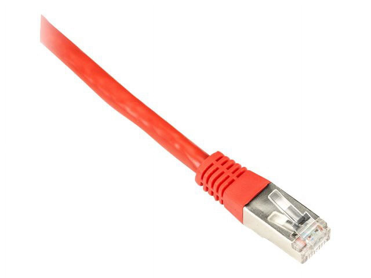 Black Box 15ft RJ-45 M/M Cat6 Shielded Stranded Patch Cable Red