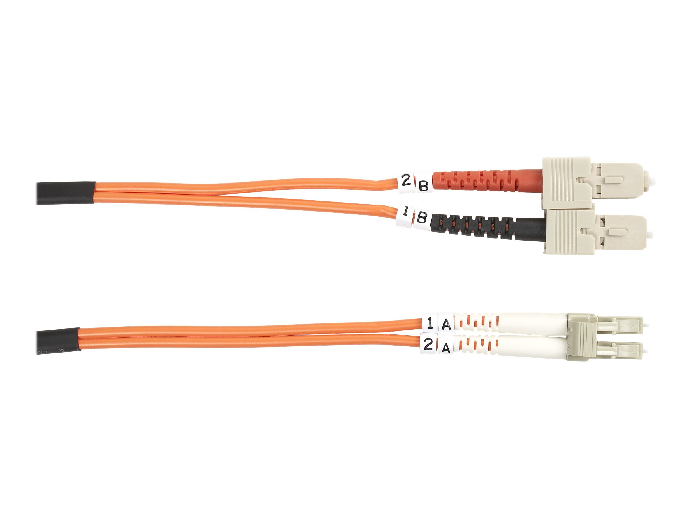 Black Box 3.28ft SC to LC M/M Duplex Multimode Fiber Optic Patch Cable
