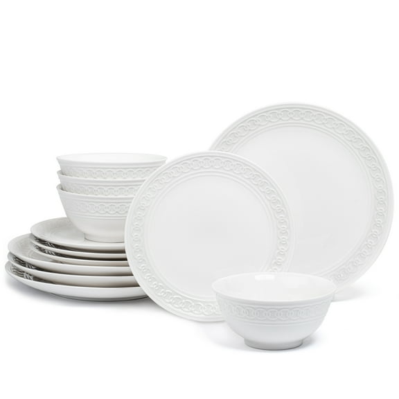 Annovero Plates and Bowls Sets - Dishes Set for 4