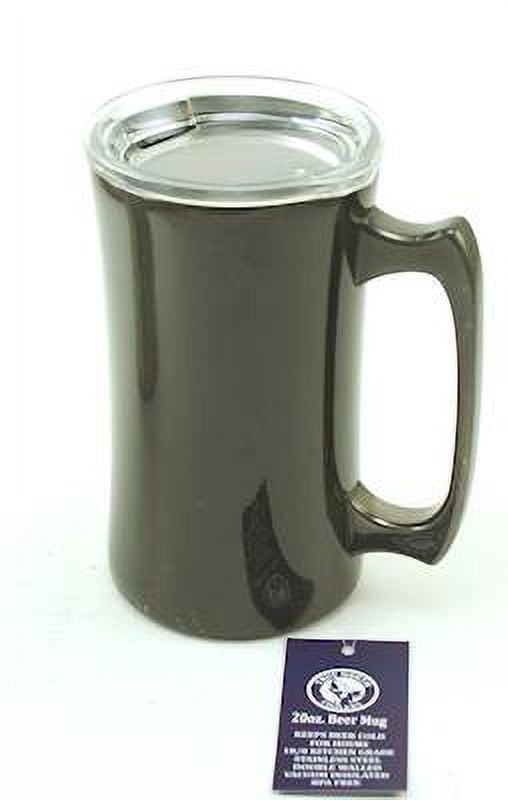True North Stainless Steel Double Walled Beer Mug With Lid 20