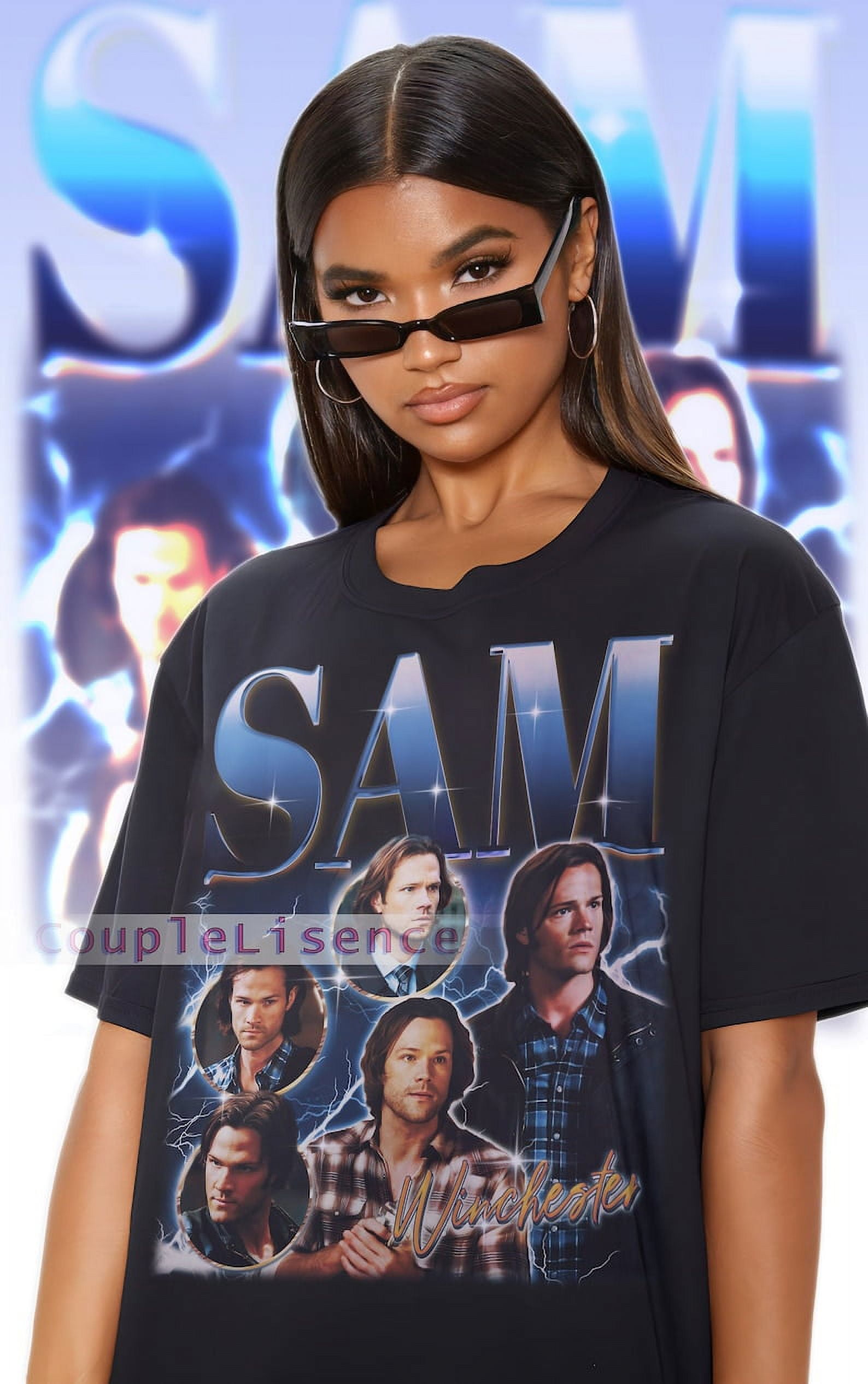 [BLACK] Bootleg SAM WINCHESTER Vintage Sam Winchester Homage Sam Winchester Homage Sam