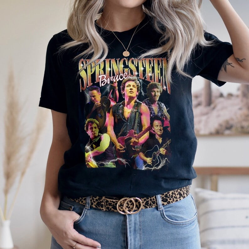 [BLACK] Bruce Springsteen Graphic Shirt, Bruce Springsteen Tee, Tour ...