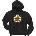 thumbnail image 1 of BLACK Bruins David Pastrnak Pasta Logo Hooded Sweatshirt YOUTH, 1 of 1