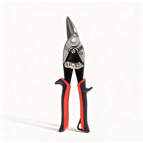 BLACK CANYON 10 Inch Aviation Tin Snips, Right Cut Shears for Sheet Metal, Aluminum, Gutter & DIY Projects, Regular Right Cutting Sheet Metal Cutter