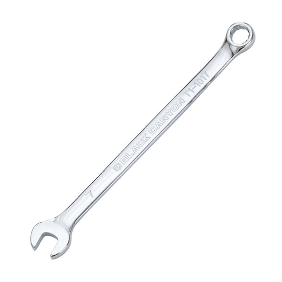 BLACK CANYON 7mm Combination Wrench, 12-Point Box End & Hex Opening