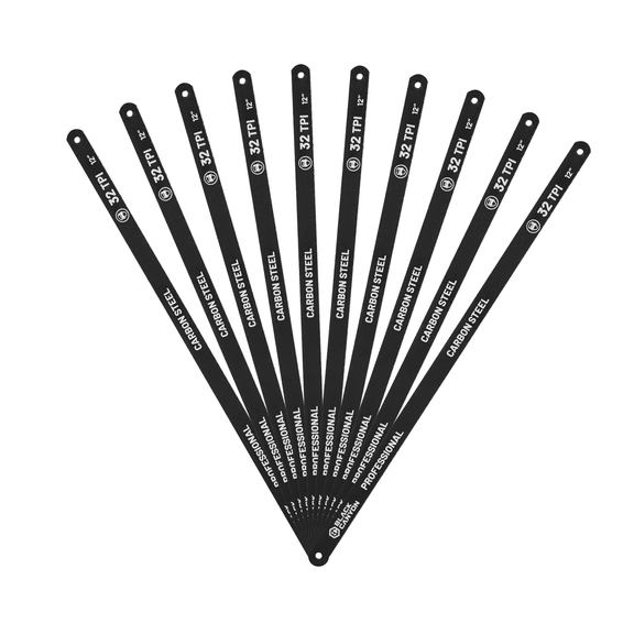 BLACK CANYON Hacksaw Blades, 12", Carbon Steel, 32 TPI, 10-pack