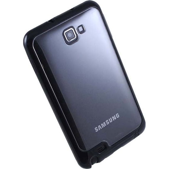 BLACK CLEAR AQUAFLEX TPU SKIN CASE COVER FOR SAMSUNG GALAXY NOTE 1 PHONE ( i9220 i717 N7000 T879) 1st GENERATION