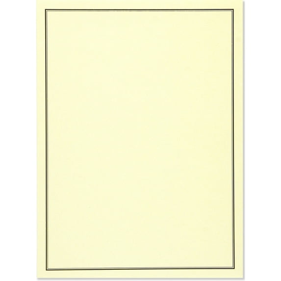 BLACK & CREAM LETTER-PERFECT STATIONERY