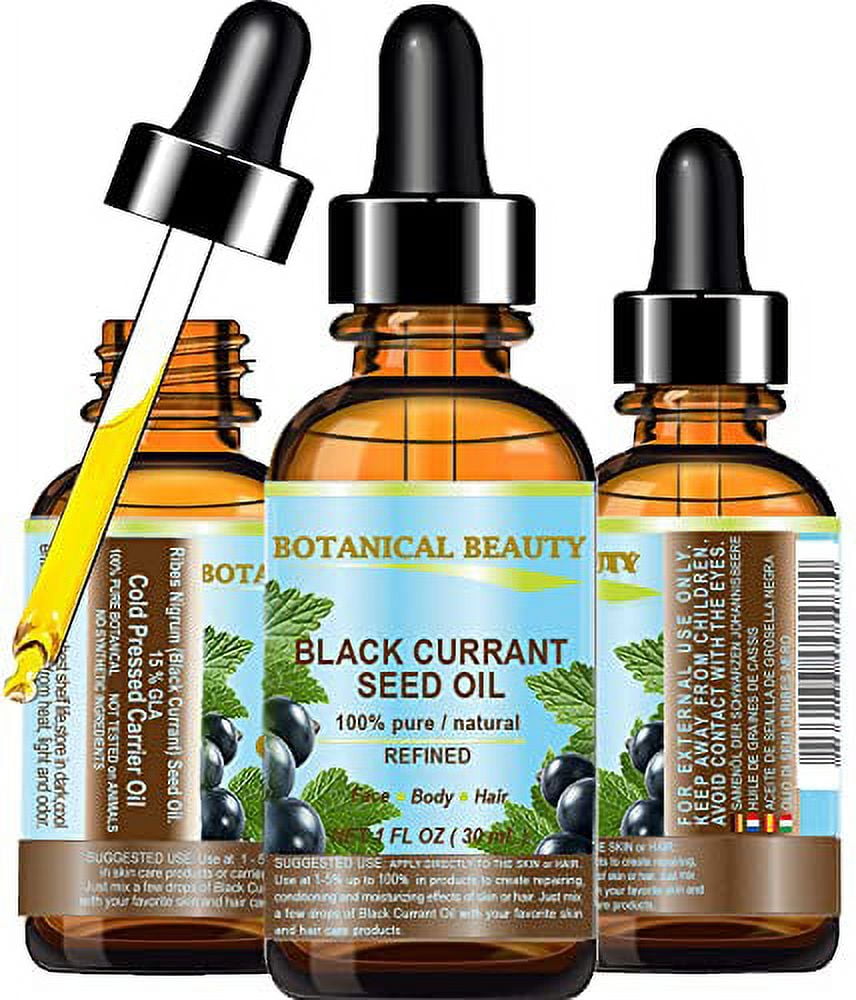 BLACK CURRANT SEED OIL 100 Pure Natural Undiluted Refined Cold Pressed