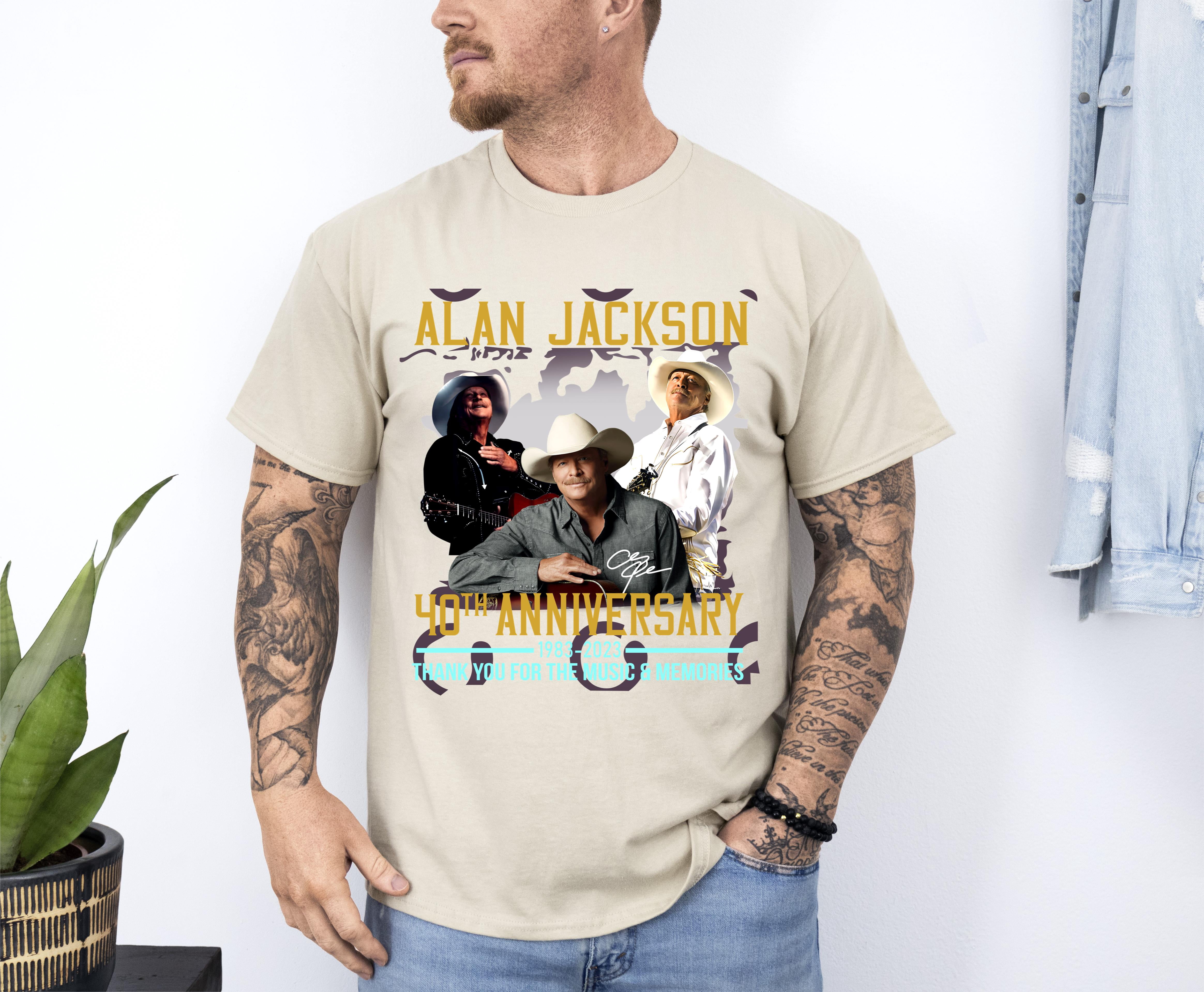 BLACK-Challenge Brand New, Alan Jackson 40th Anniversary, T-Shirt ...