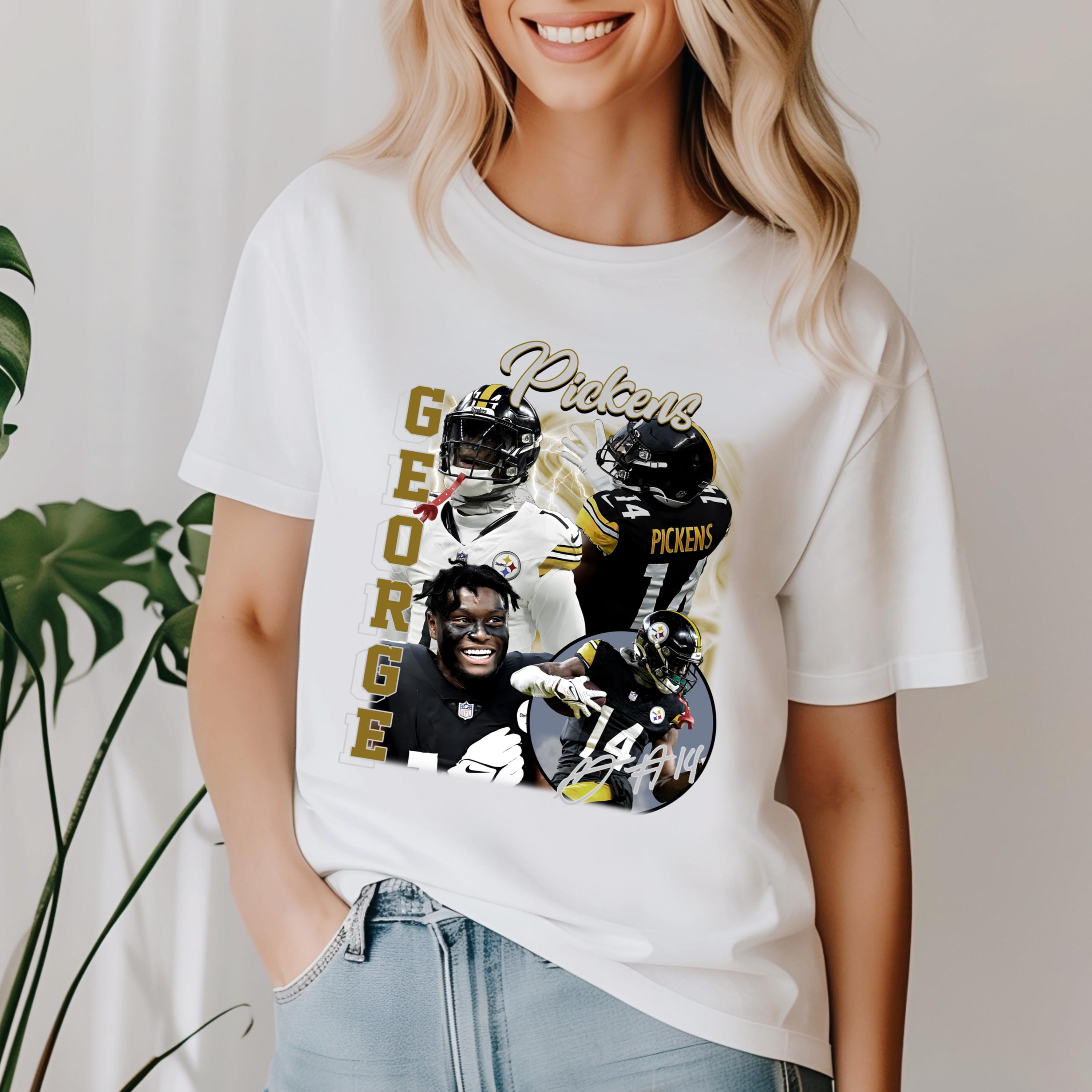 Image George Pickens image beautiful image beautiful image beautiful image beautiful - BLACK-Challenge Brand New, George Pickens Shirt, T-Shirt Beautiful ...