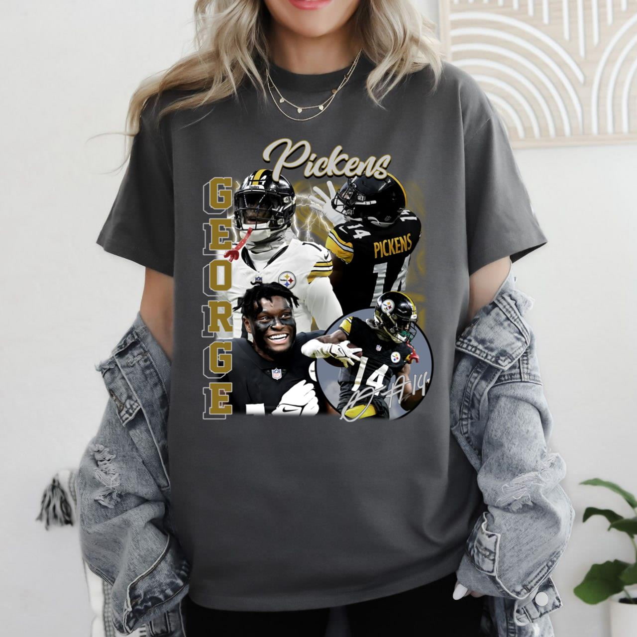 Image George Pickens image beautiful image beautiful image beautiful - BLACK-Challenge Brand New, George Pickens Shirt, T-Shirt Beautiful ...