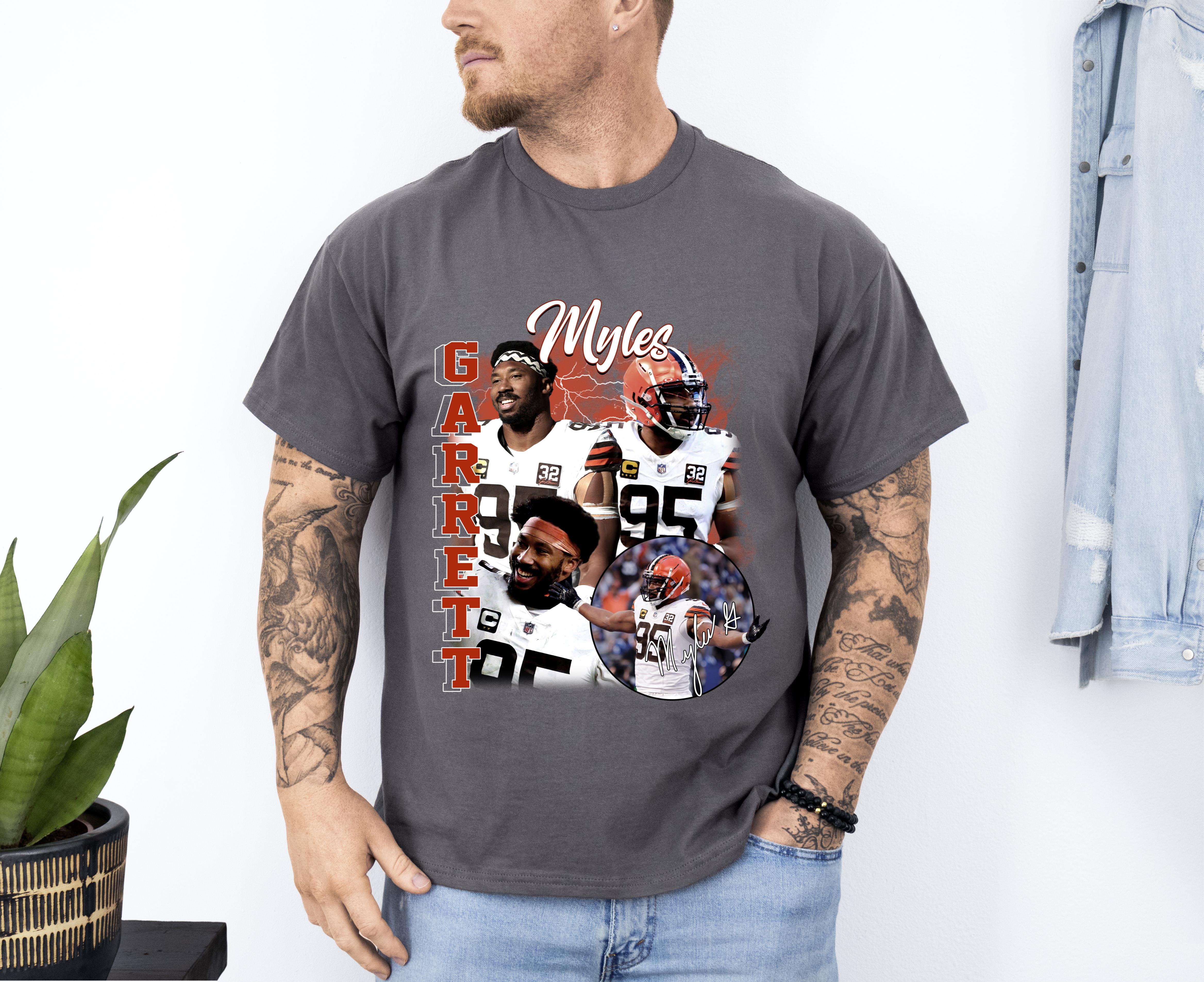 Image Myles Garrett image beautiful image beautiful image beautiful - BLACK-Challenge Brand New, MYLES GARRETT, T-Shirt Beautiful, Size ...