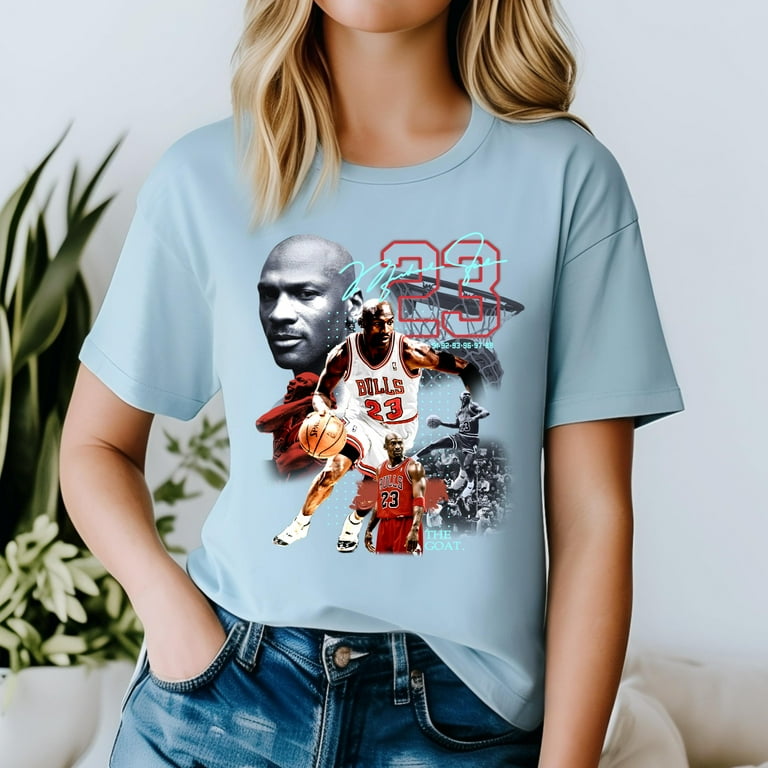 BLACK Challenge Brand New Michael Jordan No23 The GOAT Graphic T Shirt T Shirt Beautiful Size Up To 4XL Walmart