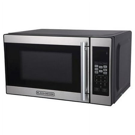 BLACK DECKER 0.7 cu ft Countertop Microwave Oven in Black